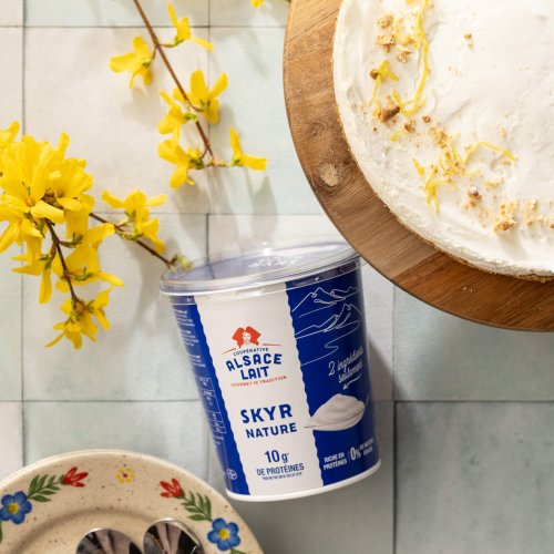 Zitronen-Skyr-Cheesecake