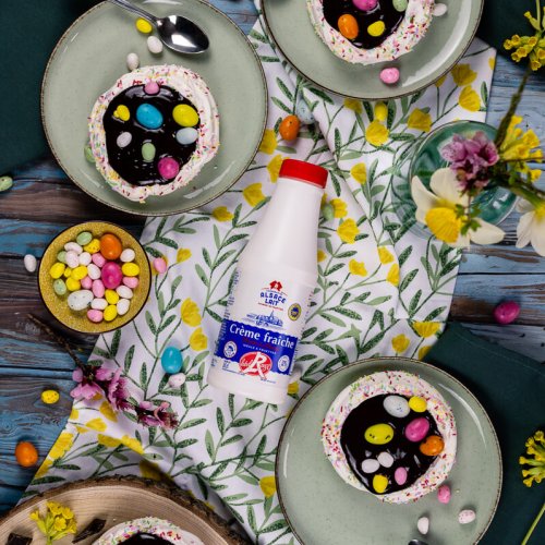 Osternester und Schokoladencreme
